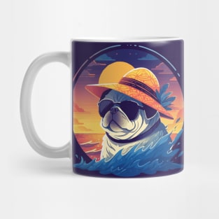 A sassy pug ready for the summer Mug